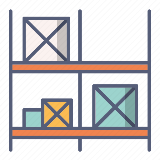 Box, package, shelves, shop, stock icon - Download on Iconfinder