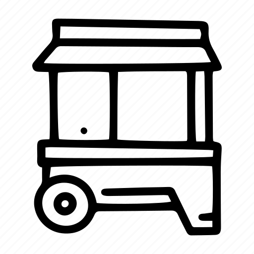 Trade, cart, line, food, market, doodle, retail icon - Download on Iconfinder