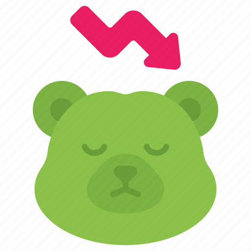 Bear, market, trade, financial, investment, stock icon - Download on Iconfinder