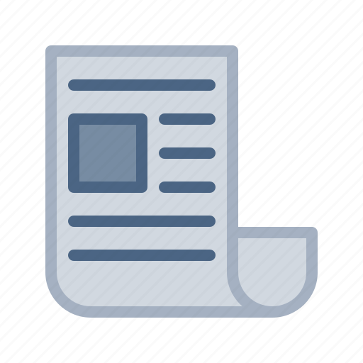 Article, journal, letter, magazine, newspaper, tabloid, text icon - Download on Iconfinder
