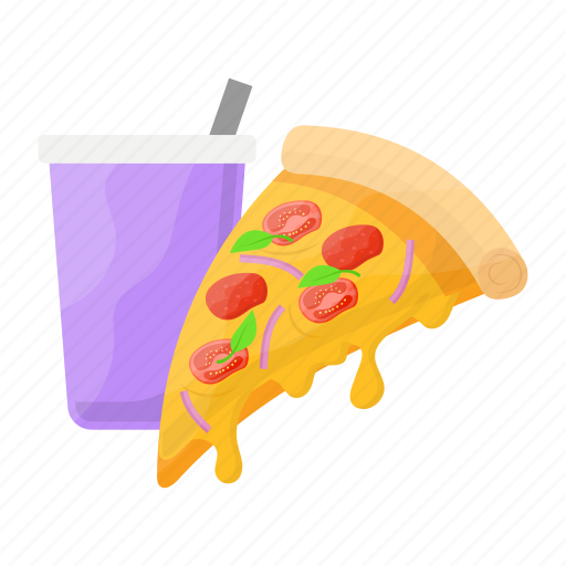 Pizza slice, fast food, drink, beverage, piece, portion icon - Download on Iconfinder