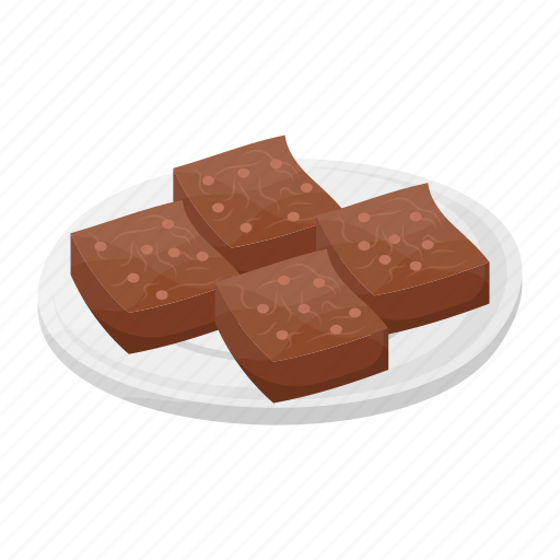 Brownies, baked, chocolate, dessert, pieces, slices icon - Download on Iconfinder