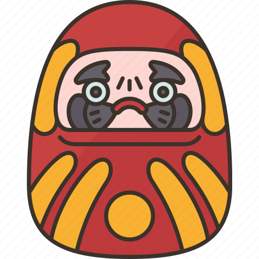 Daruma, doll, luck, culture, japanese icon - Download on Iconfinder