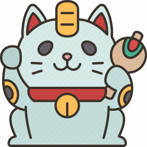 Maneki, neko, lucky, cat, doll icon - Download on Iconfinder