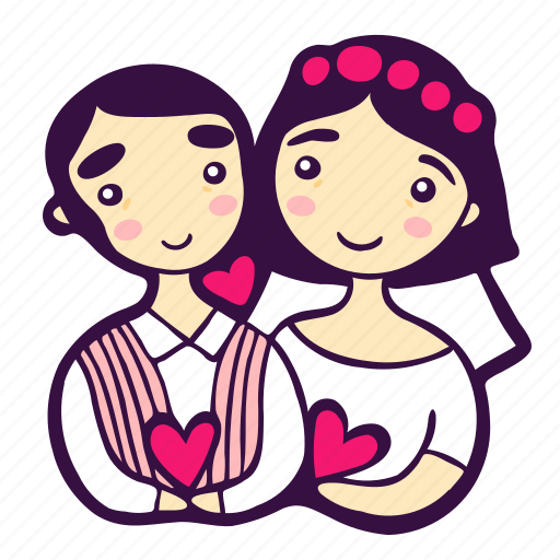 Bride, couple, groom, love, marriage, romance, wedding icon - Download on Iconfinder