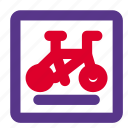 bicycle, parking, pictogram, traffic