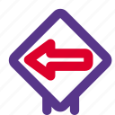 left, arrow, pictogram, traffic, direction