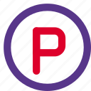 parking, area, pictogram, traffic