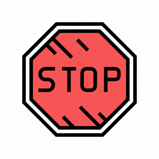 Stop, road, transport, broken, light, human icon - Download on Iconfinder