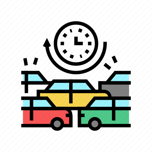 Waiting, time, traffic, jam, transport, broken icon - Download on Iconfinder