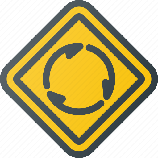 Atentioncircular, intersection, road, sign, traffic icon - Download on Iconfinder