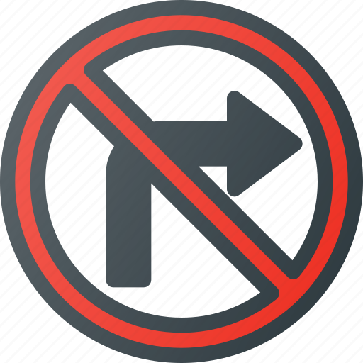 Atention, no, right, road, sign, traffic icon - Download on Iconfinder