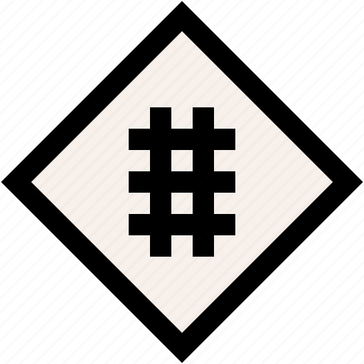 Railroad, crossing, sign, traffic, signaling icon - Download on Iconfinder