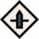 intersection, traffic, sign, alert, road, signaling