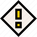danger, signaling, warning, traffic, sign, road