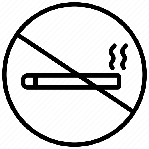 No, smoking, forbidden, cigarette, prohibited, smoke, tobacco icon - Download on Iconfinder