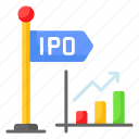 ipo, investment, trading, graph, diagram, infographic, business