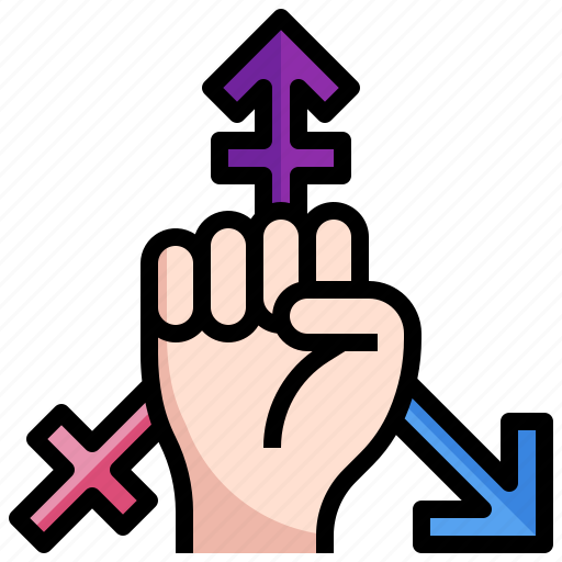 Transgender, hands, gestures, protest, raise, hand, gesture icon - Download on Iconfinder