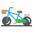 bicycle, bike, city, shopping, transport 