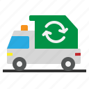 garbage, recycle, trash, truck, vehicle 