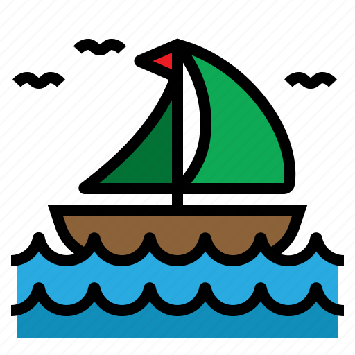 Boat, sail, sailing, sea, transport icon - Download on Iconfinder