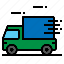 delivery, fast, shopping, transport, truck