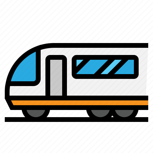 Public, railroad, railway, train, transport icon - Download on Iconfinder