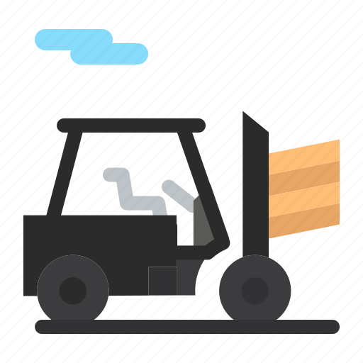 Forklift, outline, transport icon - Download on Iconfinder