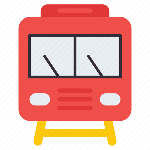Transport, railway, locomotive, train on track, traveling, train icon - Download on Iconfinder