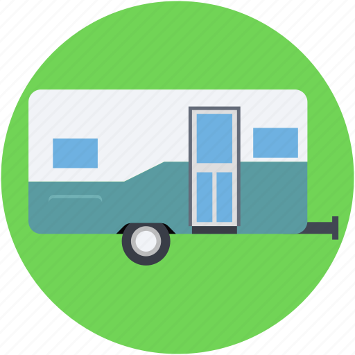 Caravan, convoy, living van, living vehicle, transport icon - Download on Iconfinder