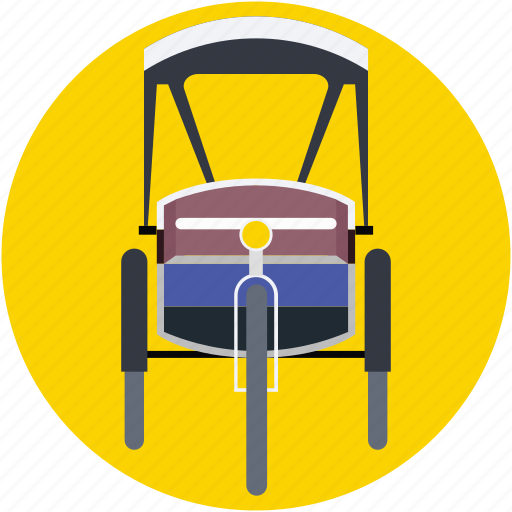 Cycle rickshaw, rickshaw, transport, travel icon - Download on Iconfinder