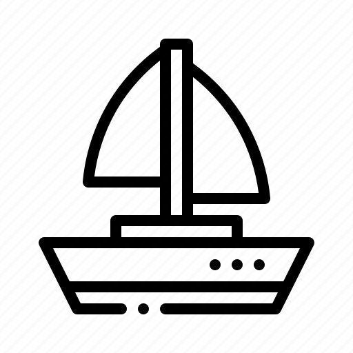 Sailboat, ship, yatch, sailing, boat, transportation icon - Download on Iconfinder