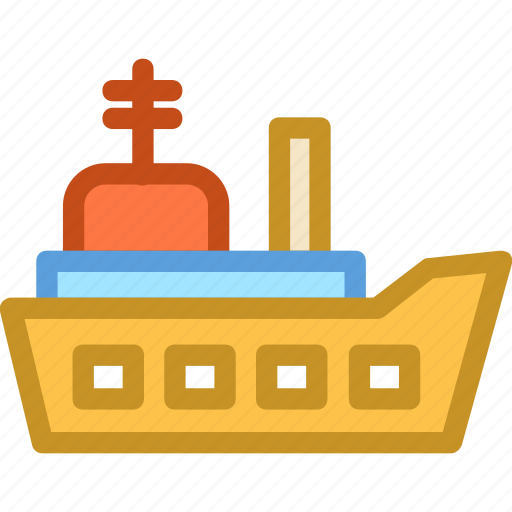 Battleship, military ship, naval ship, navy ship, warship icon - Download on Iconfinder