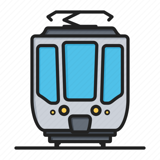Railroad, train, tram, transport icon - Download on Iconfinder