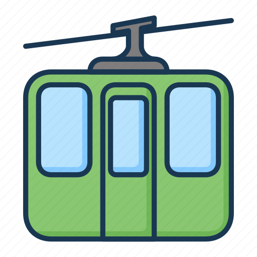 Aerial lift, chairlift, detachable, ropeway, sky lift icon - Download on Iconfinder