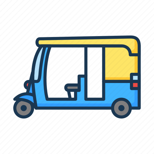 Autorickshaw, rickshaw, transport, travel icon - Download on Iconfinder