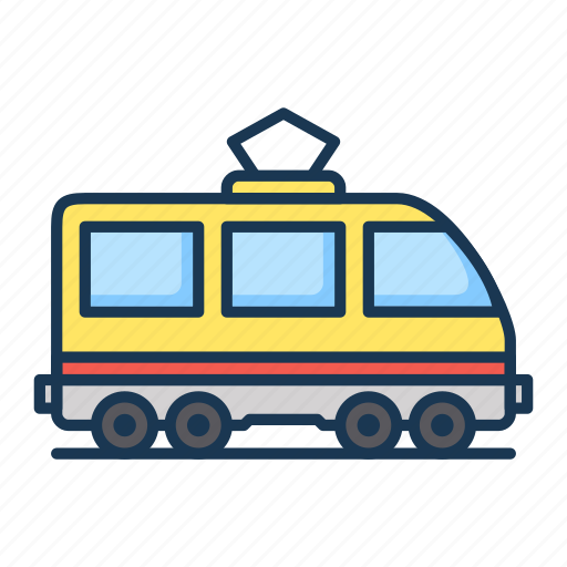 Railroad, train, tram icon - Download on Iconfinder