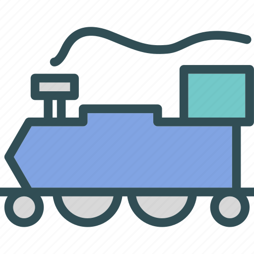 Oldtrain, railroad, transport icon - Download on Iconfinder