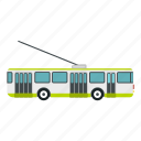 bus, electric, network, ride, travel, trolley, trolley bus