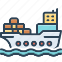 cargo, cruise, yacht, vessel, shipping, freight, transport