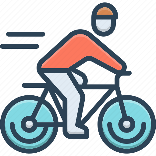Cycling, cyclist, bicycle, exercise, biking, two wheeler, pedal cycle icon - Download on Iconfinder