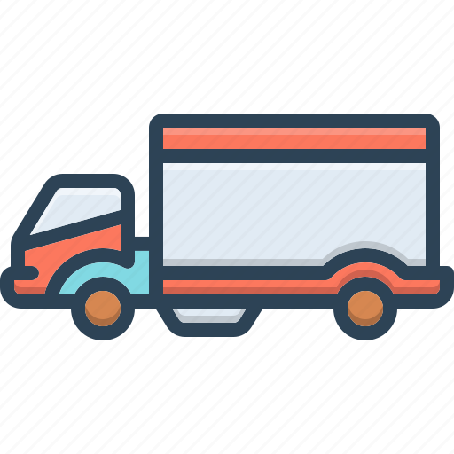 Truck, vehicle, lorry, conveyance, cargo, shipping, transport icon - Download on Iconfinder