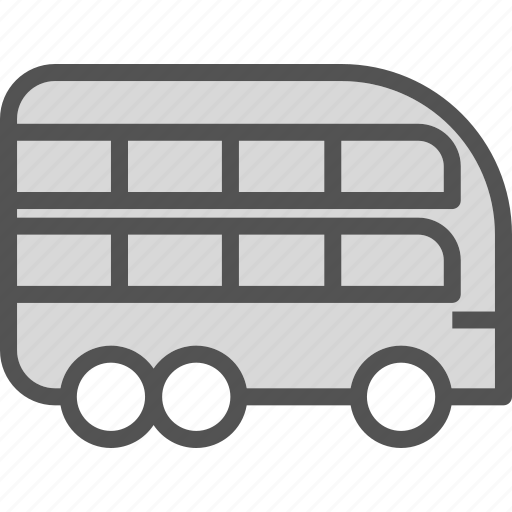 Ation, bus, doubledeck, transport icon - Download on Iconfinder