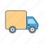 truck, vehicle, van 