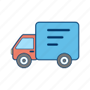 truck, van, delivery truck 