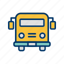 bus, school bus, vehicle