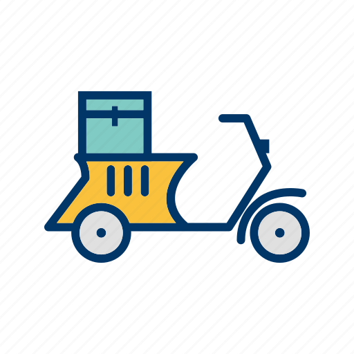 Bike, courier, delivery bike icon - Download on Iconfinder