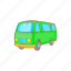 bus, car, cartoon, retro, transportation, van, vehicle 