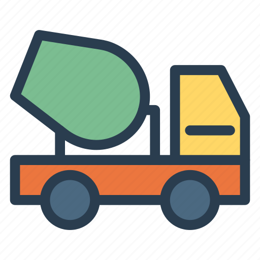 Auto, construction, deliver, mixer, transport, travel, vehical icon - Download on Iconfinder