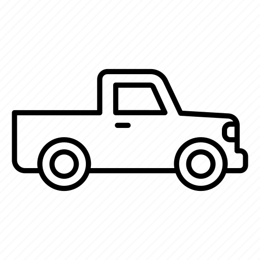 Transport, logistic, pick-up truck, traffic, vehicle icon - Download on Iconfinder